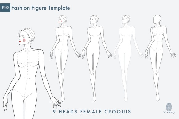 Download Female Fashion Figure/Croqui Templates - Premium Resources