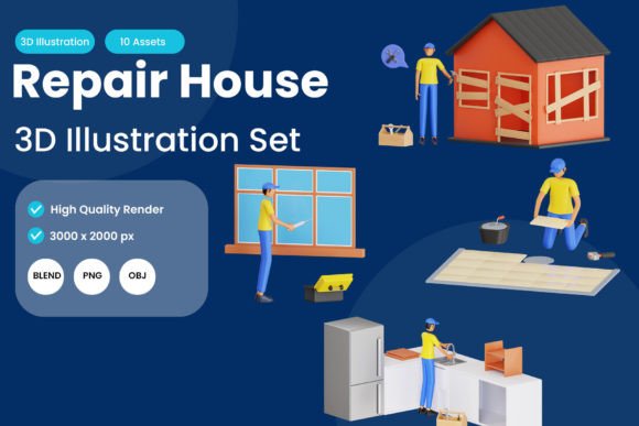 Download 3D Repair House Pack - Repair Collection