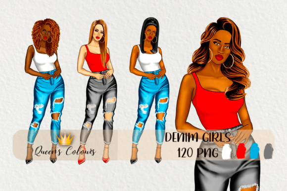 Download Denim Girl Clipart - Premium Resources